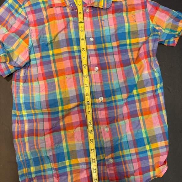 Cat & Jack Boys’ Plaid Button-Up Shirt – Multi-Colored, Dress/Casual XL - Picture 5 of 6